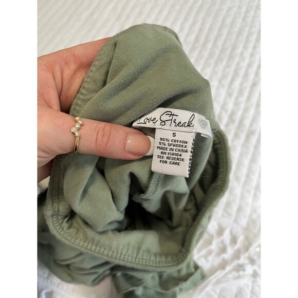 Love Streak Green Matching Short Set Size S/M - Picture 4 of 5